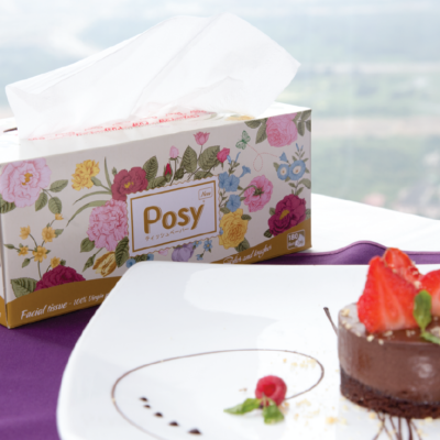 {MSD2} Giấy lụa hộp hoa Posy, 2 lớp 180 tờ (mẫu 2)