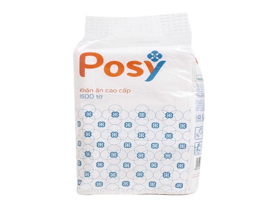 {MSC1} Giấy ăn Posy 330 x 330mm 01 lớp 1500 tờ