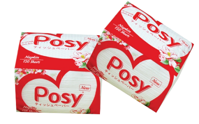 {MSD5} Giấy lau mặt Posy, 2 lớp